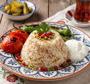 Serving of rice